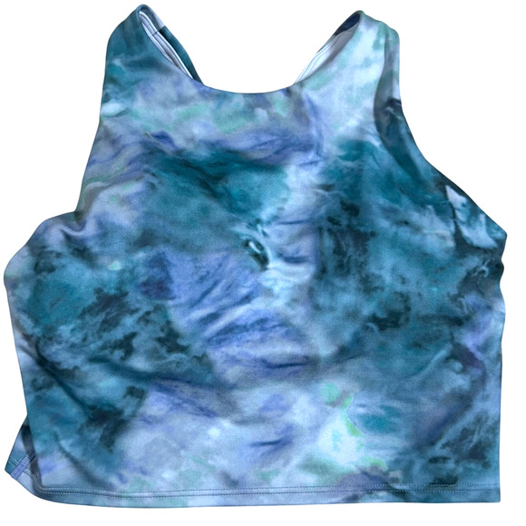 Athleta Conscious Crop Printed Bra D-DD Women's Size Medium New Without Tags - Picture 2 of 7